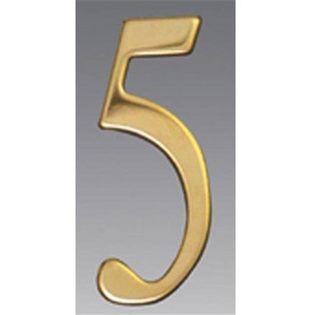 MAILBOX ACCESSORIES Mailbox Accessories BR2-5 Brass Address Numbers Size - 2  Number - 5-Brass BR2-5